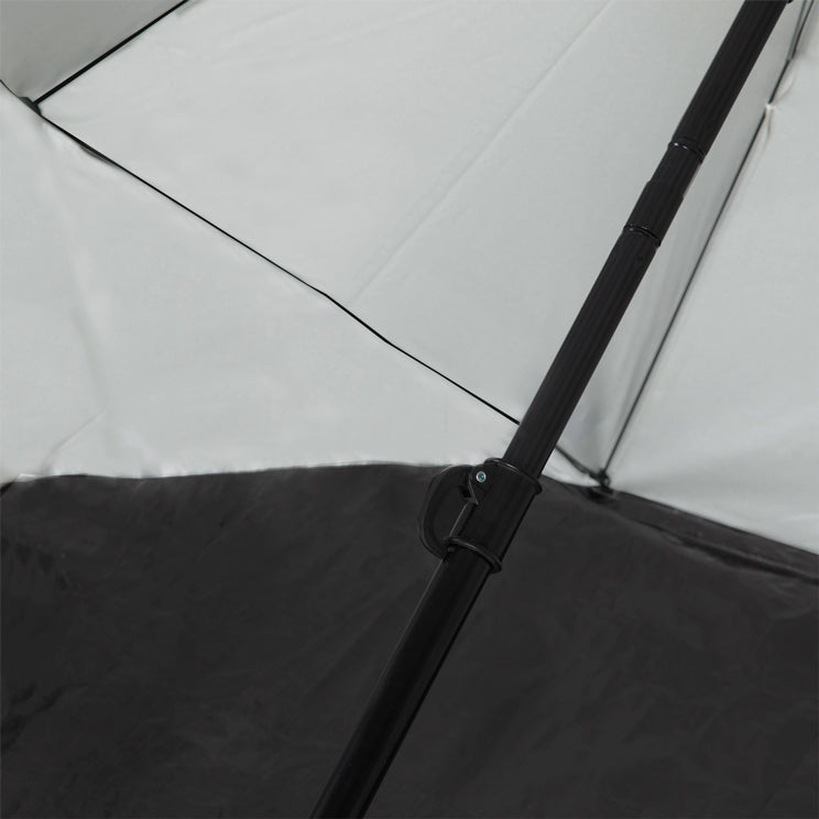 VirtuFit Strandparasol - Windscherm - Strandtent - 160 cm - Grijs - Tweedekans