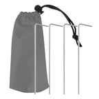 VirtuFit Strandparasol - Windscherm - Strandtent - 160 cm - Grijs - Tweedekans