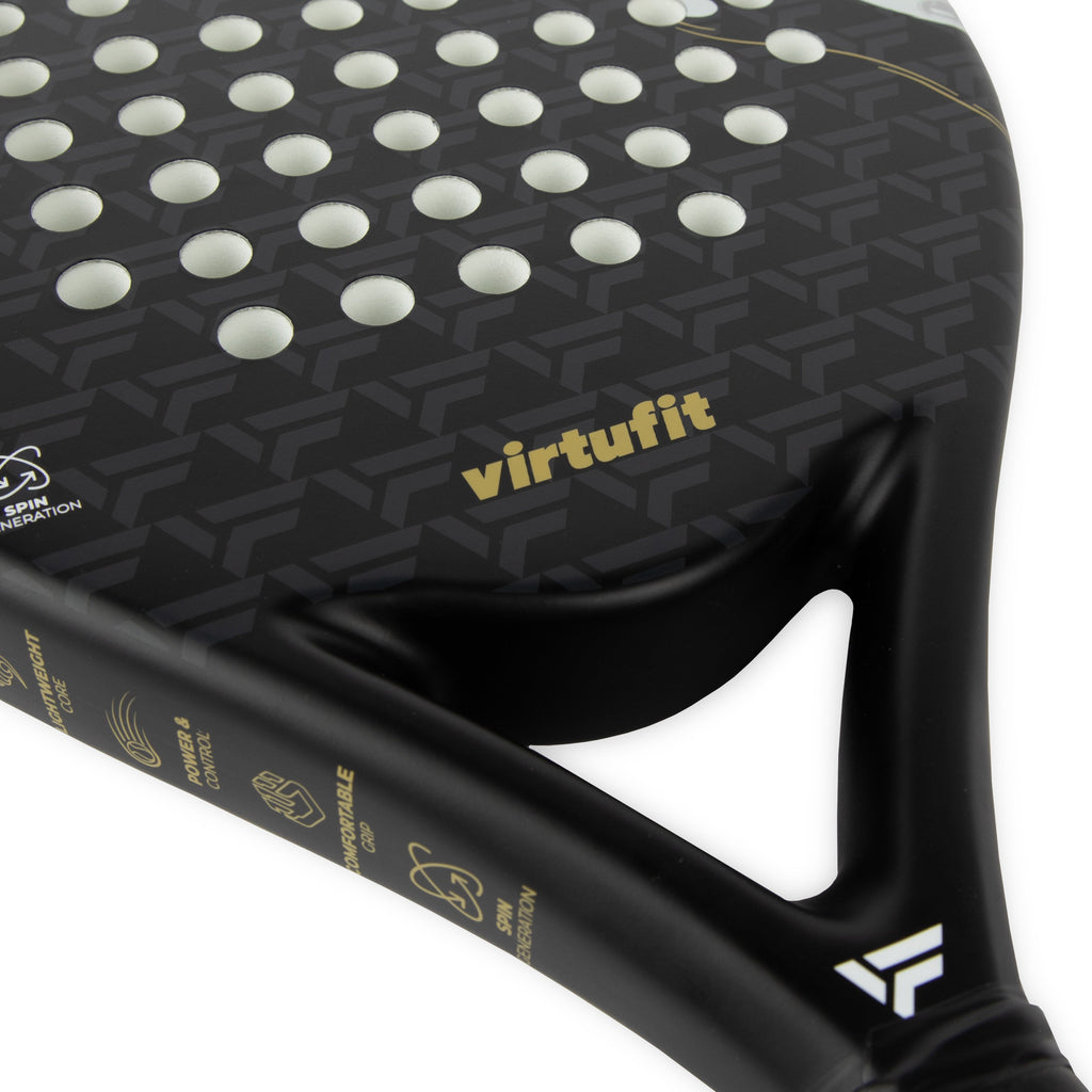 VirtuFit Precision Pro Padel Racket - Zwart - Goud - Tweedekans