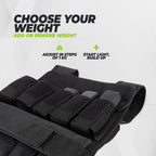 VirtuFit Verstelbaar Gewichtsvest Pro - 10 kg - Zwart