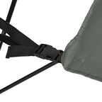 VirtuFit Campingstoel opvouwbaar met voetsteun - Strandstoel - Grijs - Set van 2