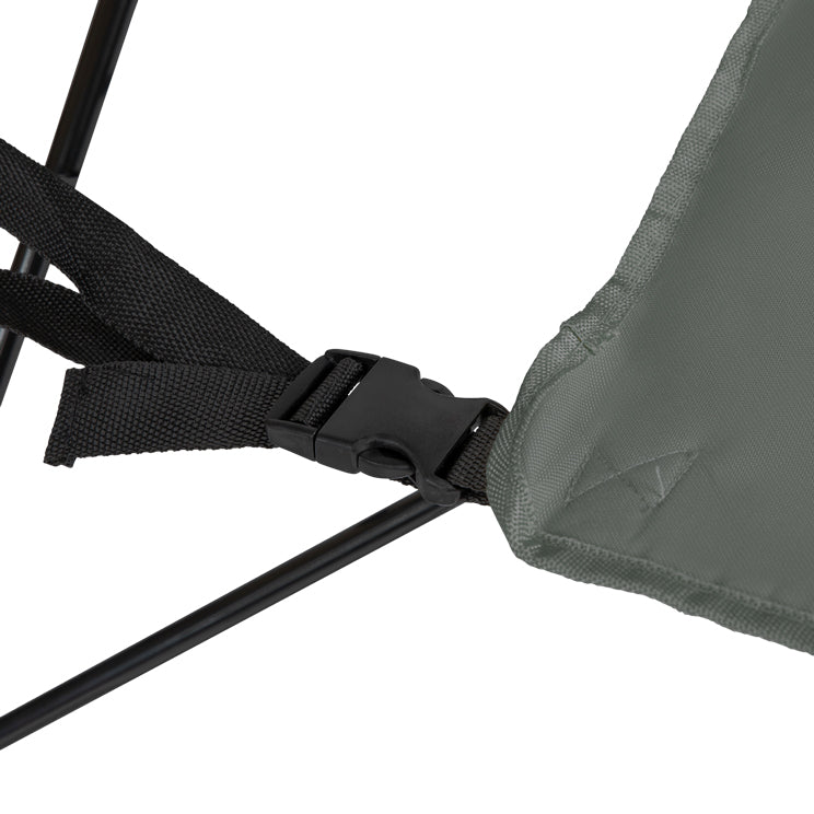 VirtuFit Campingstoel opvouwbaar met voetsteun - Strandstoel - Grijs - Set van 2