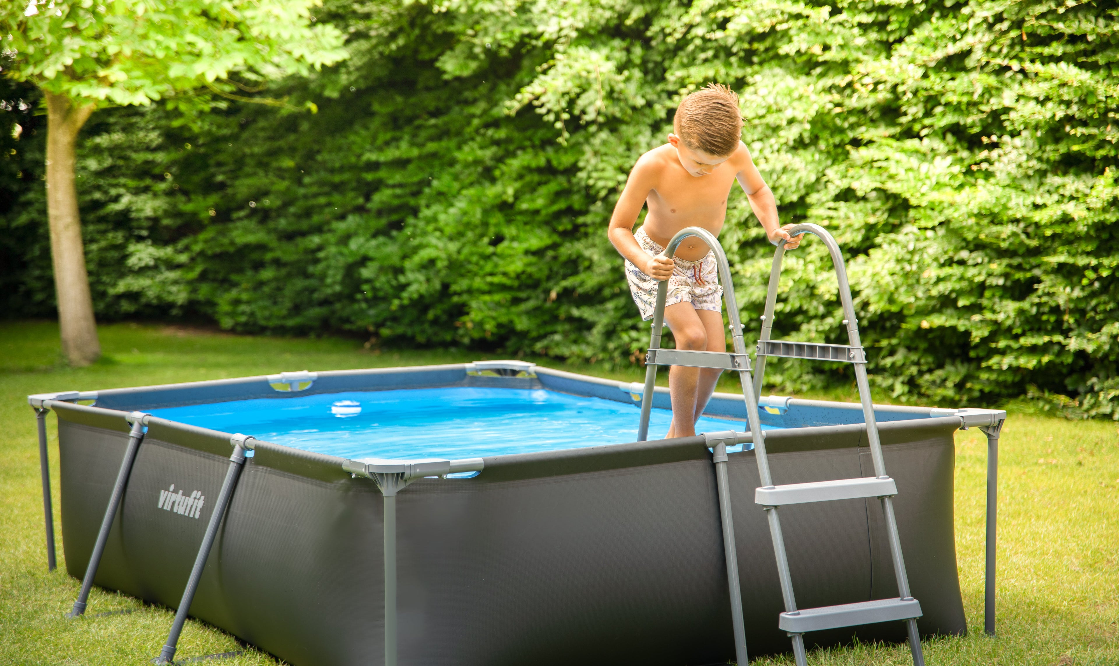 VirtuFit Rechthoekig Zwembad - 300 x 210 cm - Inclusief Filterpomp - Tweedekans