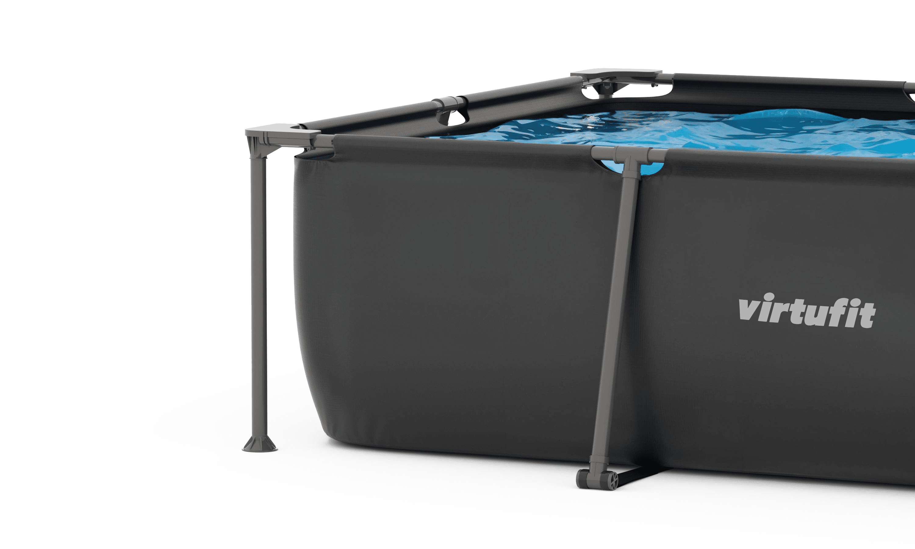 VirtuFit Rechthoekig Zwembad - 300 x 210 cm - Inclusief Filterpomp - Tweedekans