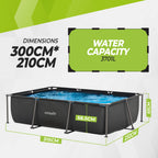 VirtuFit Rechthoekig Zwembad - 300 x 210 cm - Inclusief Filterpomp - Tweedekans