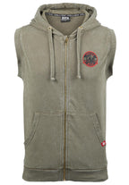 Gorilla Wear Silverdale Mouwloze Hoodie - Legergroen