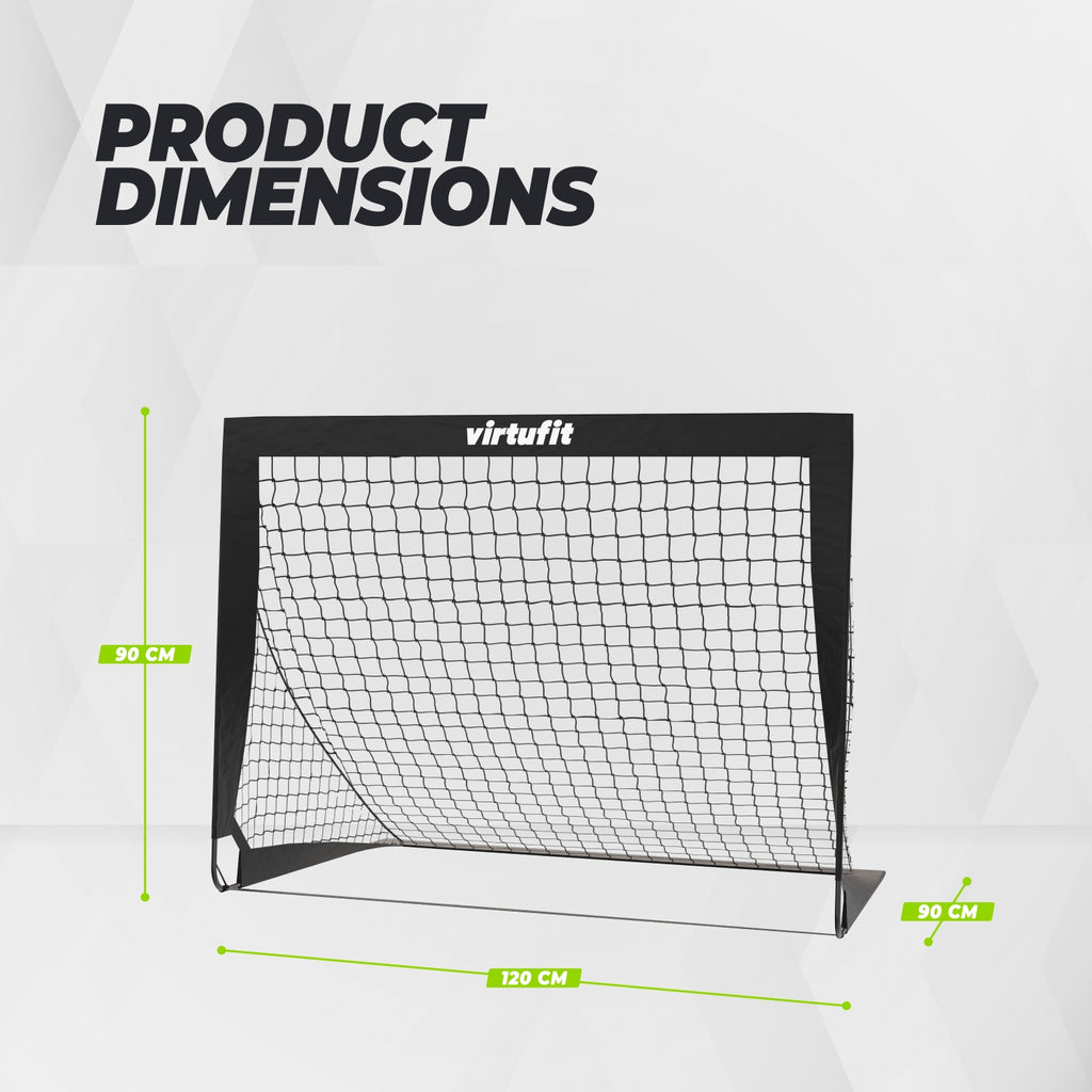 VirtuFit Pop-Up Voetbaldoelen Set - Voetbalgoals - 120 x 90 cm - Tweedekans