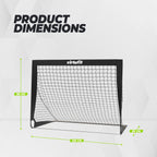 VirtuFit Pop-Up Voetbaldoelen Set - Voetbalgoals - 120 x 90 cm - Tweedekans