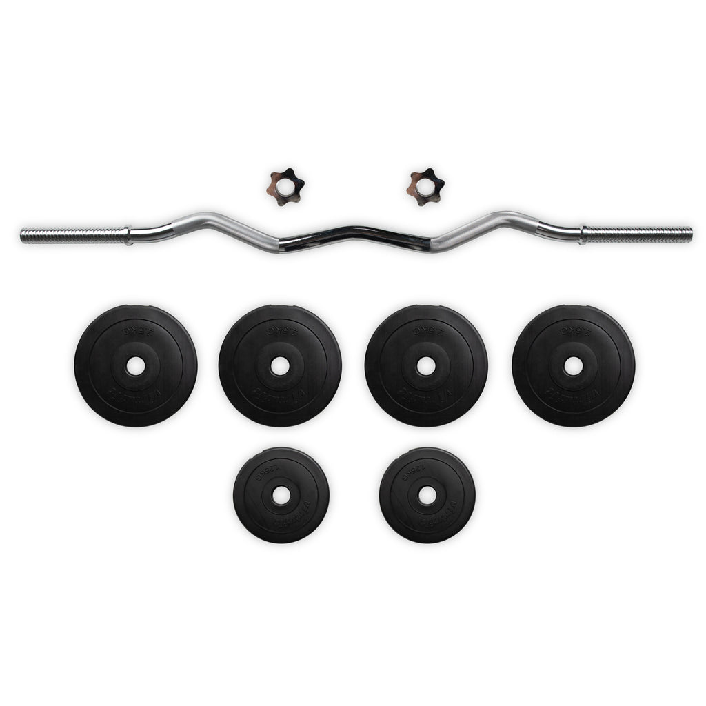 VirtuFit Vinyl EZ-Curl Set - Halterset - 20 kg - Tweedekans