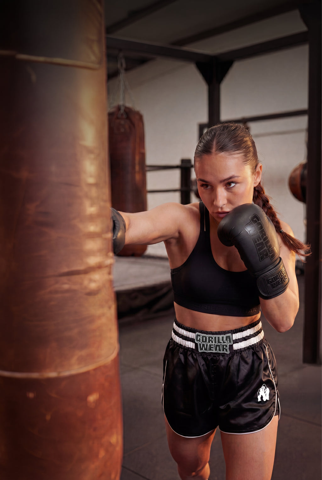 Gorilla Wear Tacoma Fighting Shorts - Zwart/Wit