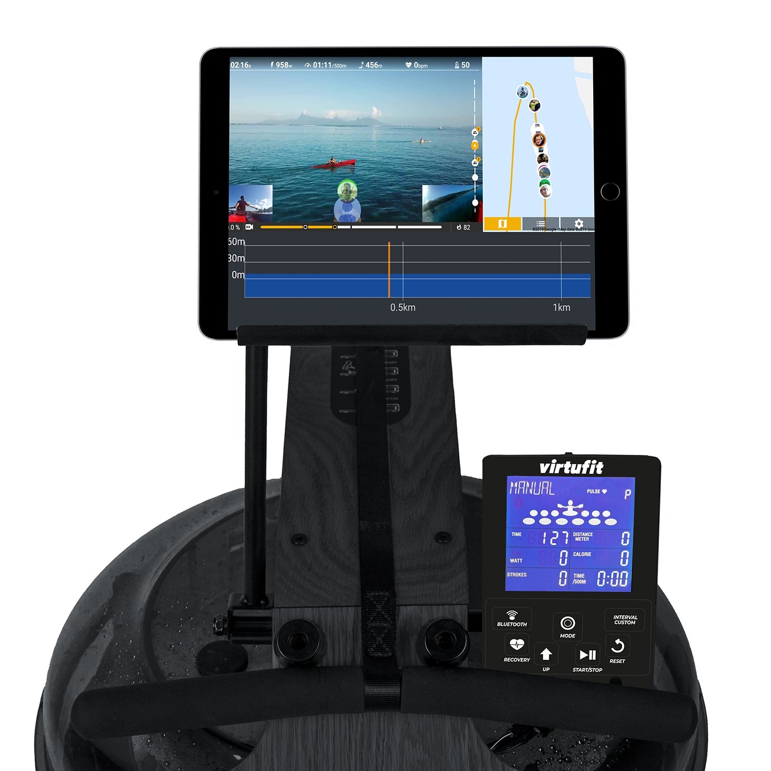 VirtuFit Elite Water Resistance Roeitrainer - Black Edition - Showroommodel