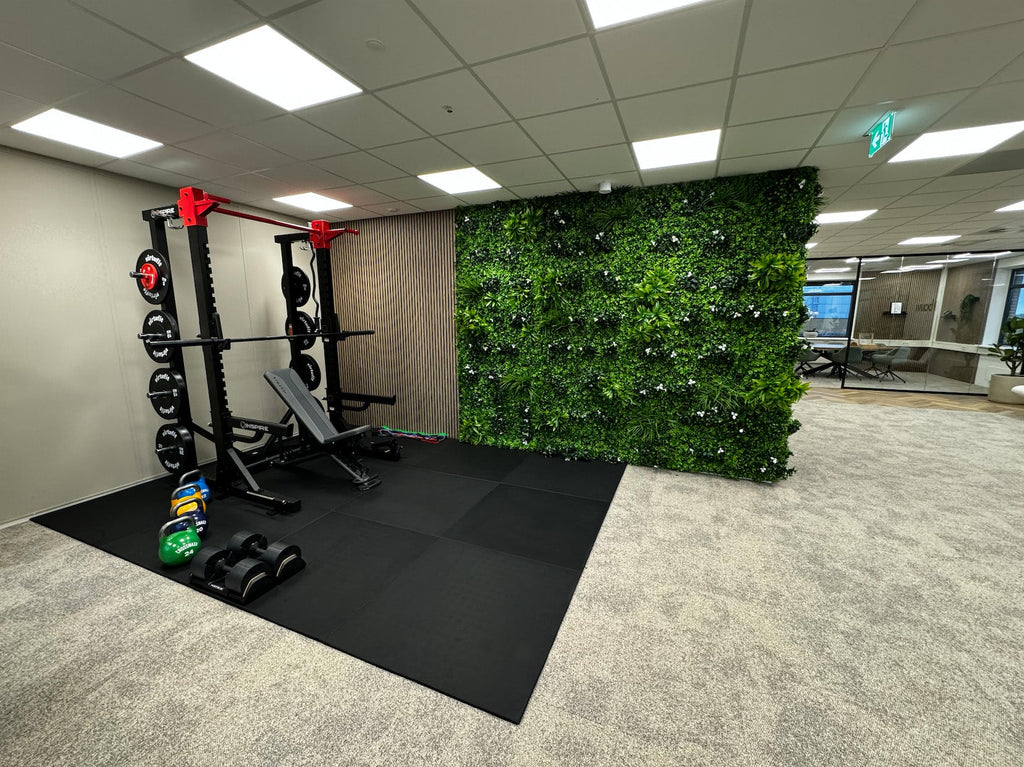 Flow Fitness Rubberen Tegel met Waterdichte SBR-laag - 100 x 100 x 2 cm