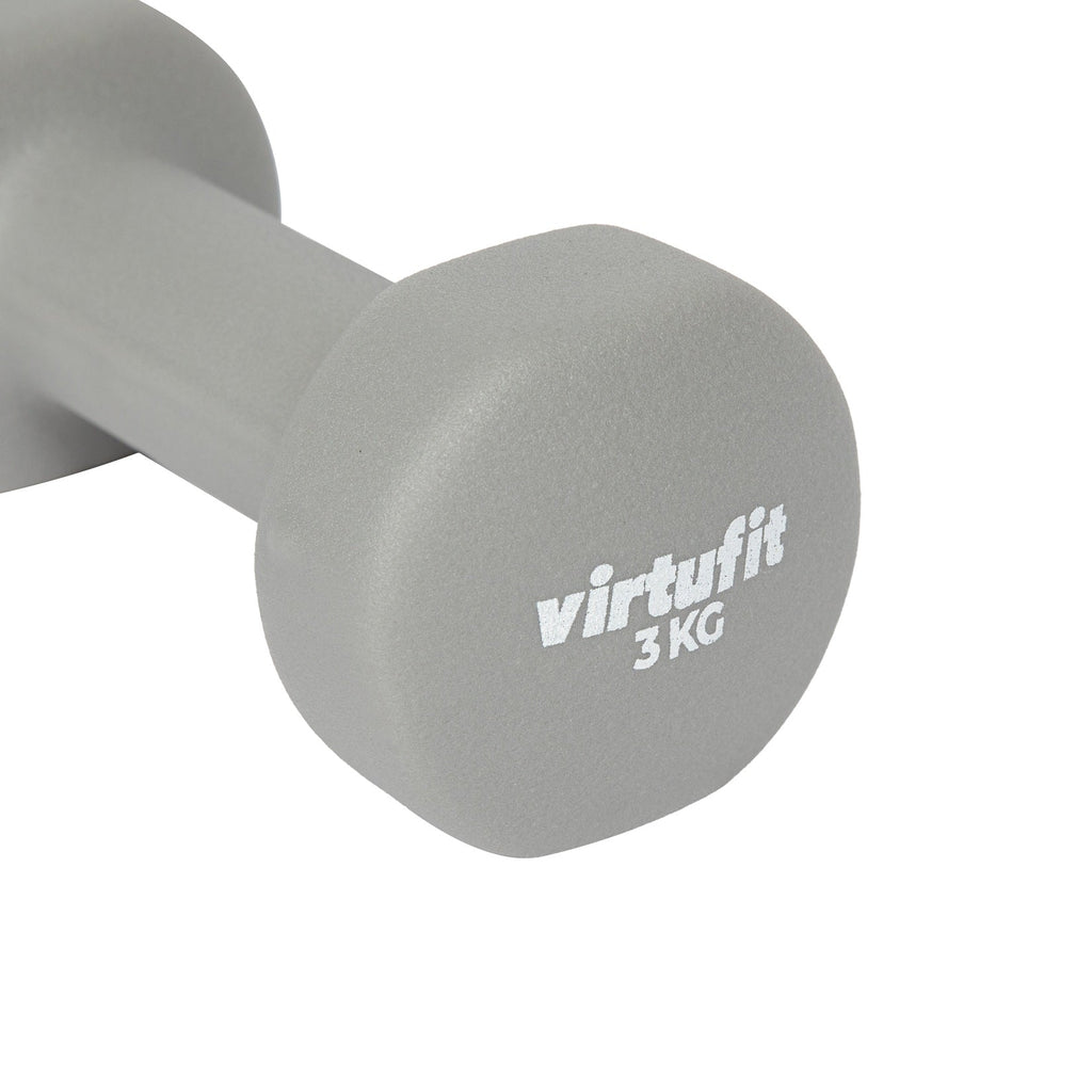 VirtuFit Vinyl Dumbbell Set Pro - 2 x 3 kg - Tweedekans