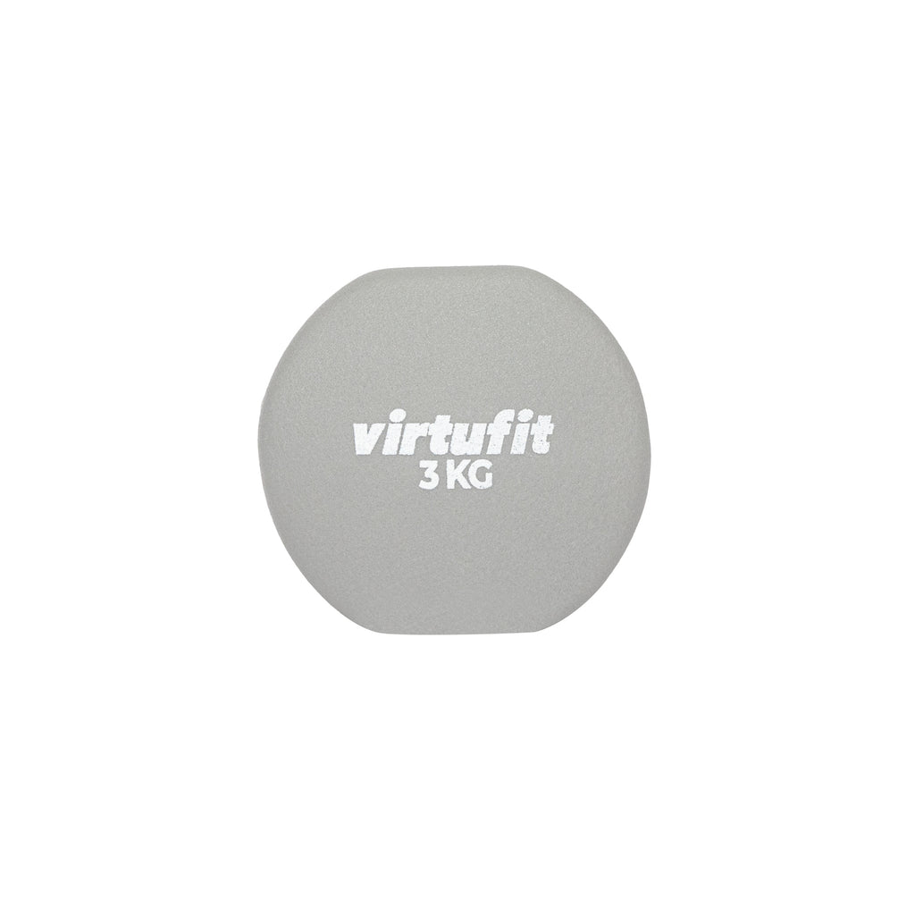 VirtuFit Vinyl Dumbbell Set Pro - 2 x 3 kg - Tweedekans