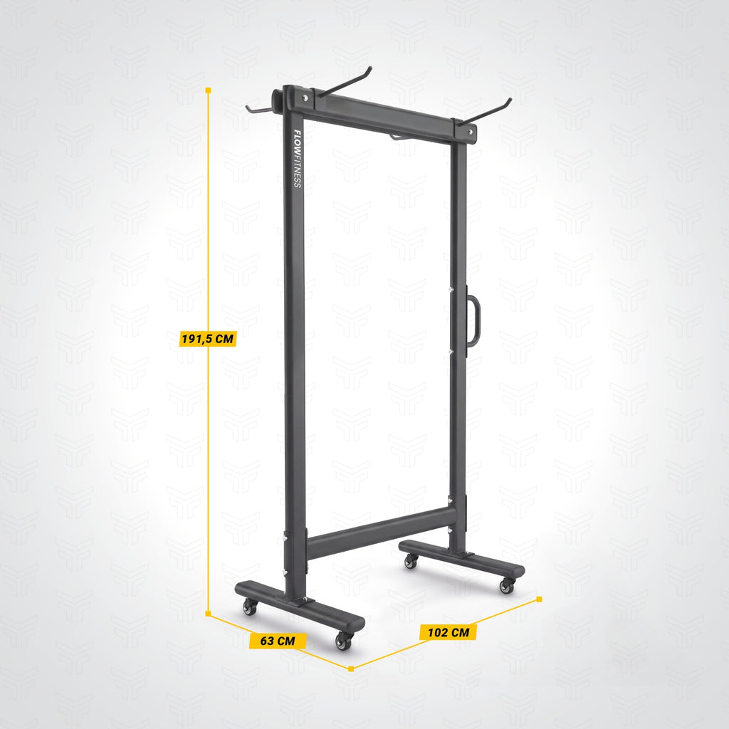 Flow Fitness Opbergrek voor Fitnessmatten - Zwart