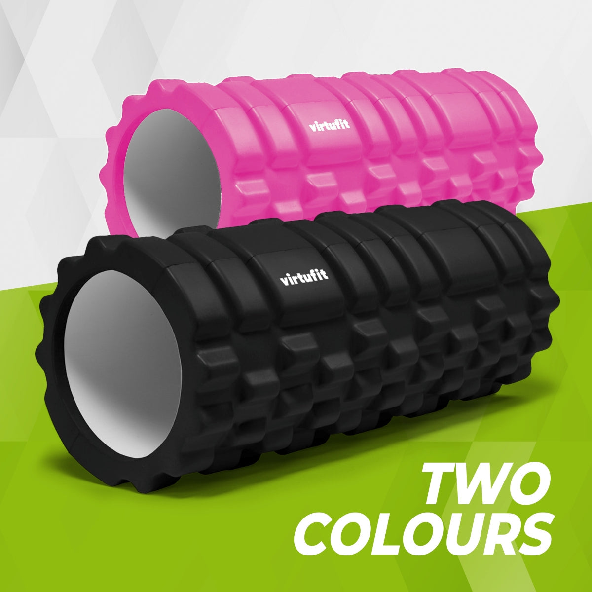 VirtuFit Grid Foam Roller - Massage roller - 33 cm - Zwart - Tweedekans