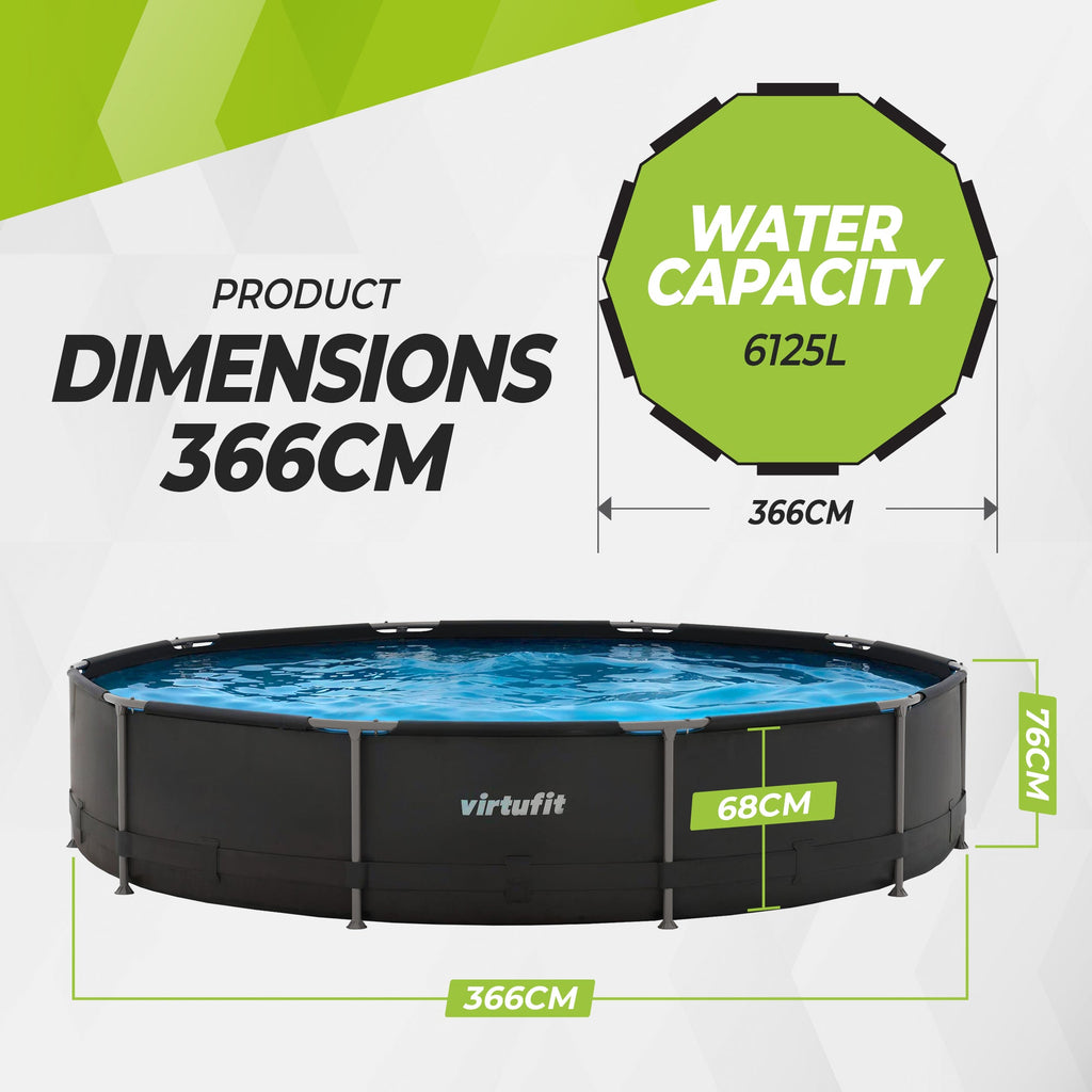 VirtuFit Rond Zwembad - 366 cm - Inclusief Filterpomp - Tweedekans - Afbeelding 6