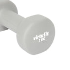 VirtuFit Vinyl Dumbbell Set Pro - 2 x 2 kg - Tweedekans
