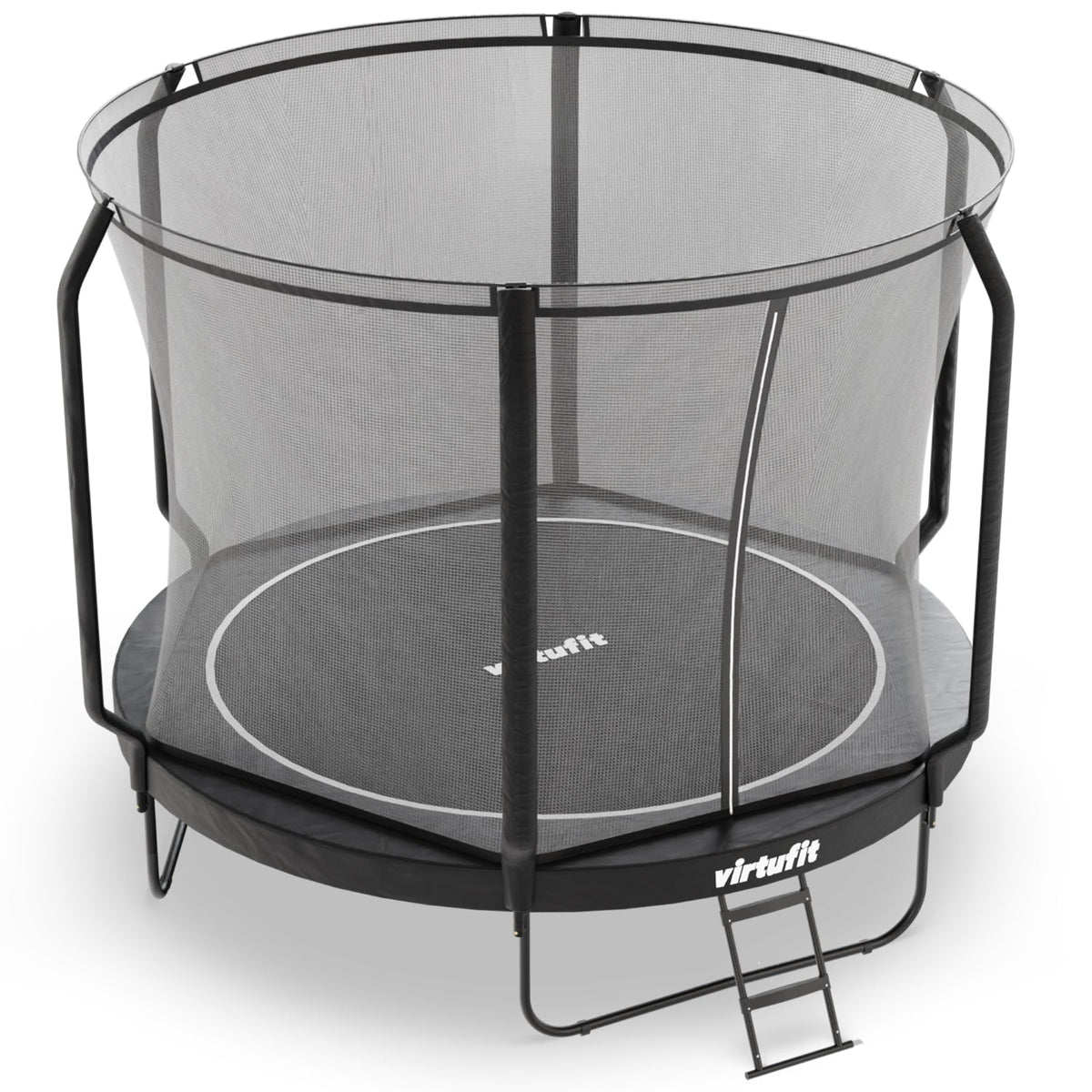 VirtuFit Premium Trampoline met Veiligheidsnet - Zwart - 305 cm - Tweedekans