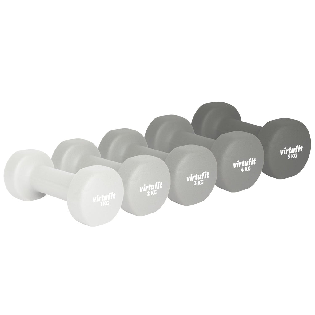 VirtuFit Vinyl Dumbbell Set Pro - 2 x 1 kg - Tweedekans