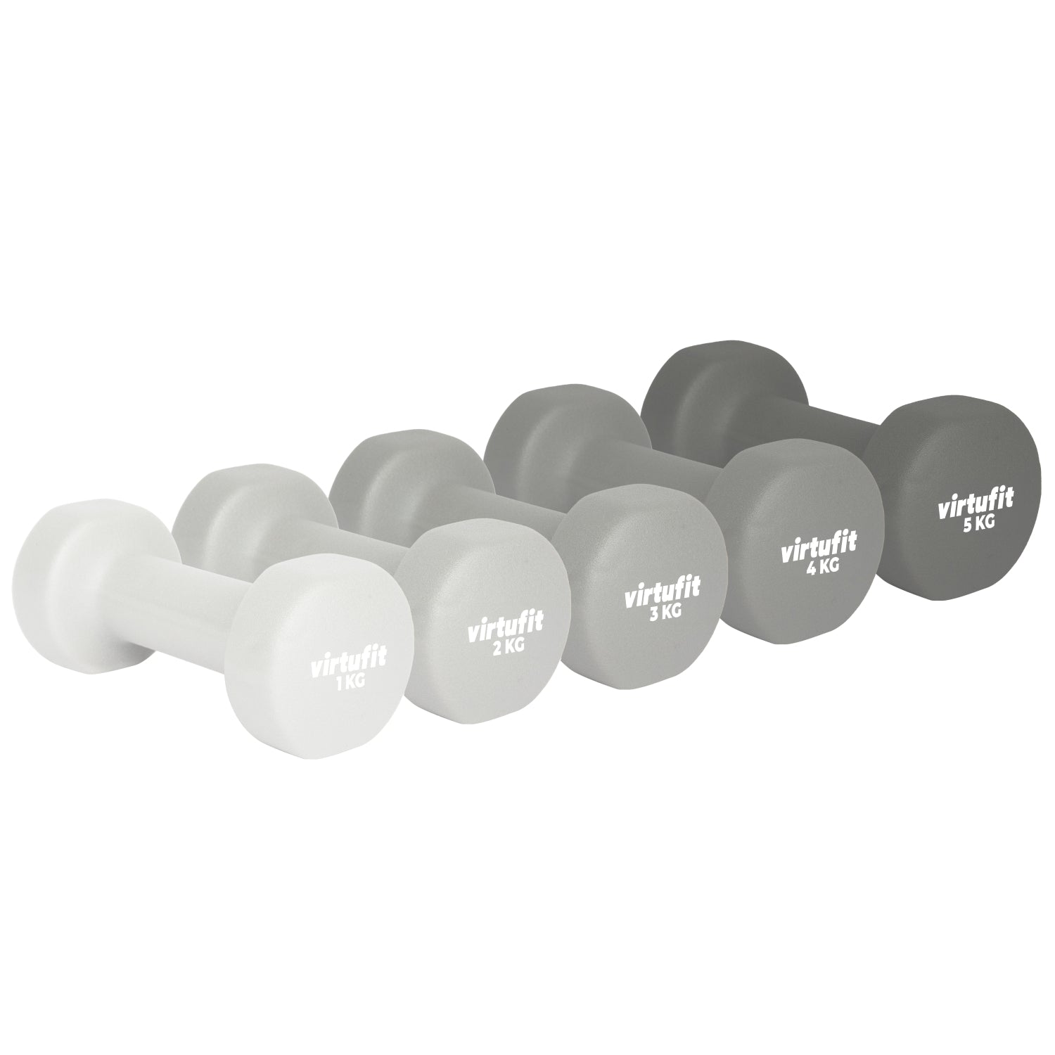 VirtuFit Vinyl Dumbbell Set Pro - 2 x 1 kg - Tweedekans