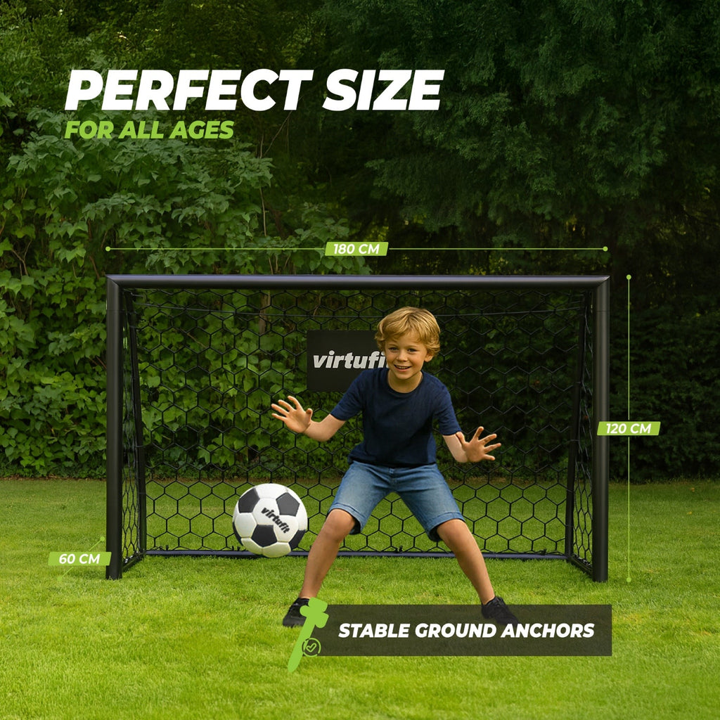 VirtuFit Voetbaldoel Premium - Heavy Duty Voetbal Goal - 180 x 120 x 60 - Tweedekans
