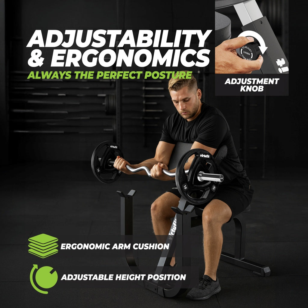 VirtuFit Preacher Curl Station - Halterbank - Tweedekans