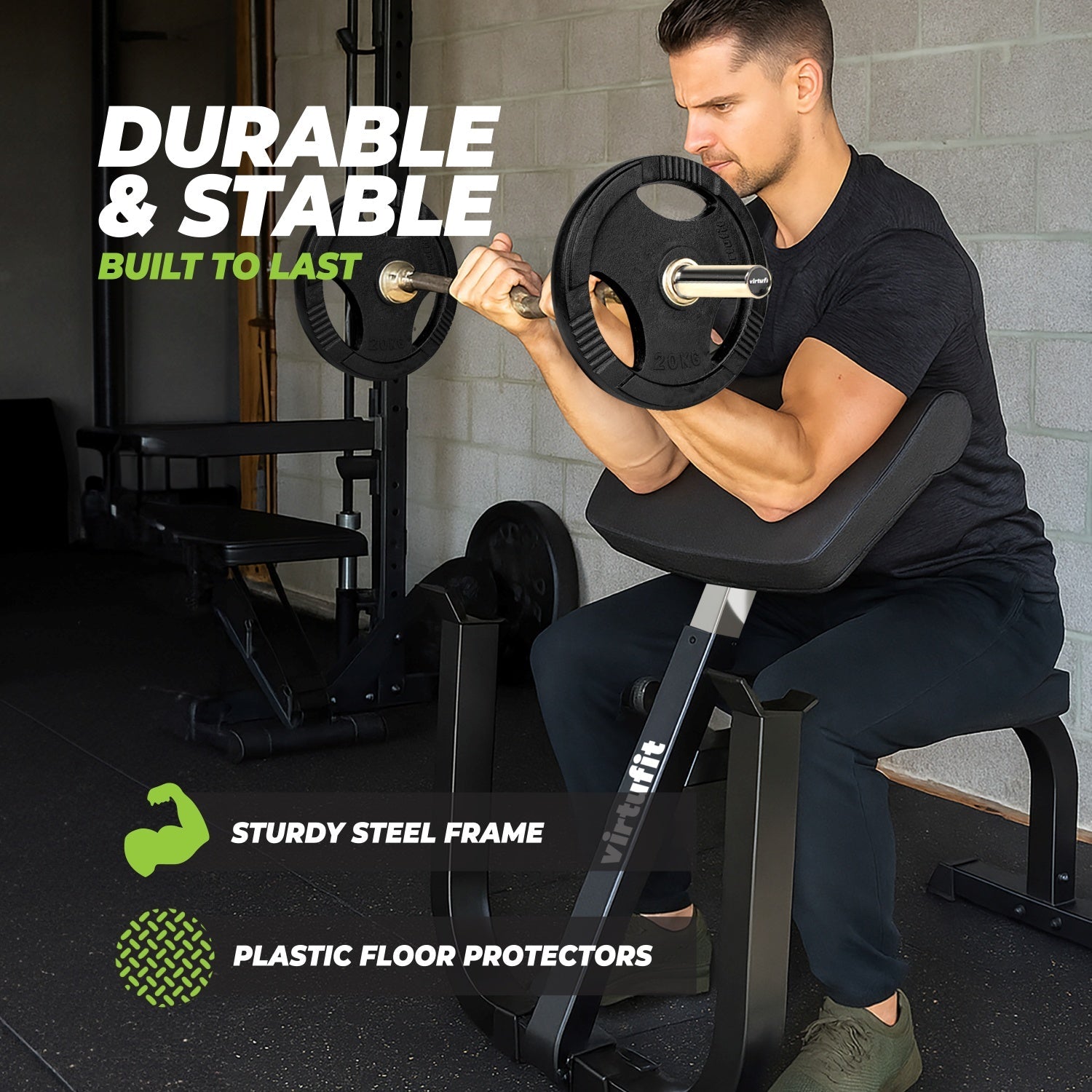 VirtuFit Preacher Curl Station - Halterbank - Tweedekans