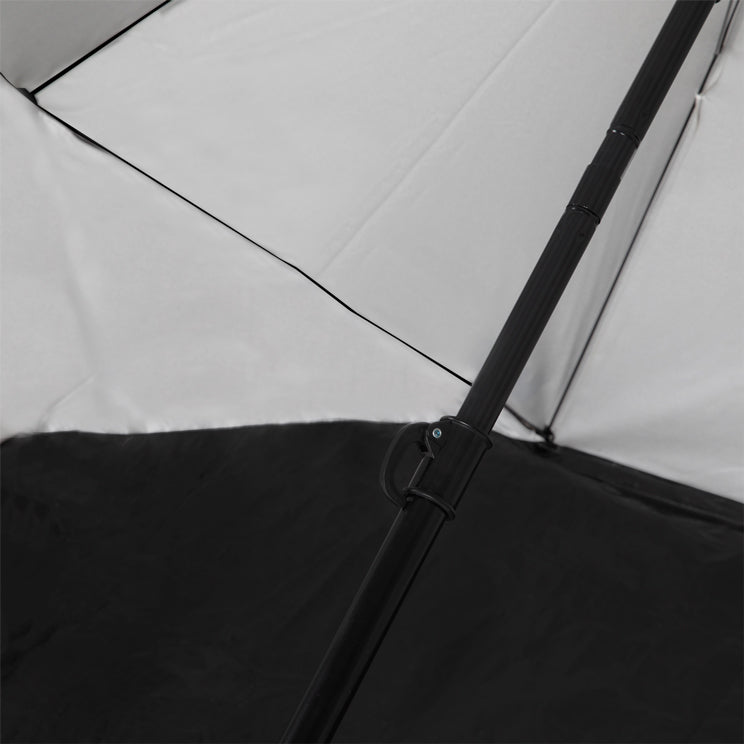 VirtuFit Strandparasol Premium - Windscherm - Strandtent - 200 cm - Grijs - Tweedekans
