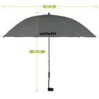 VirtuFit Universele Stoelparasol - Grijs - Tweedekans