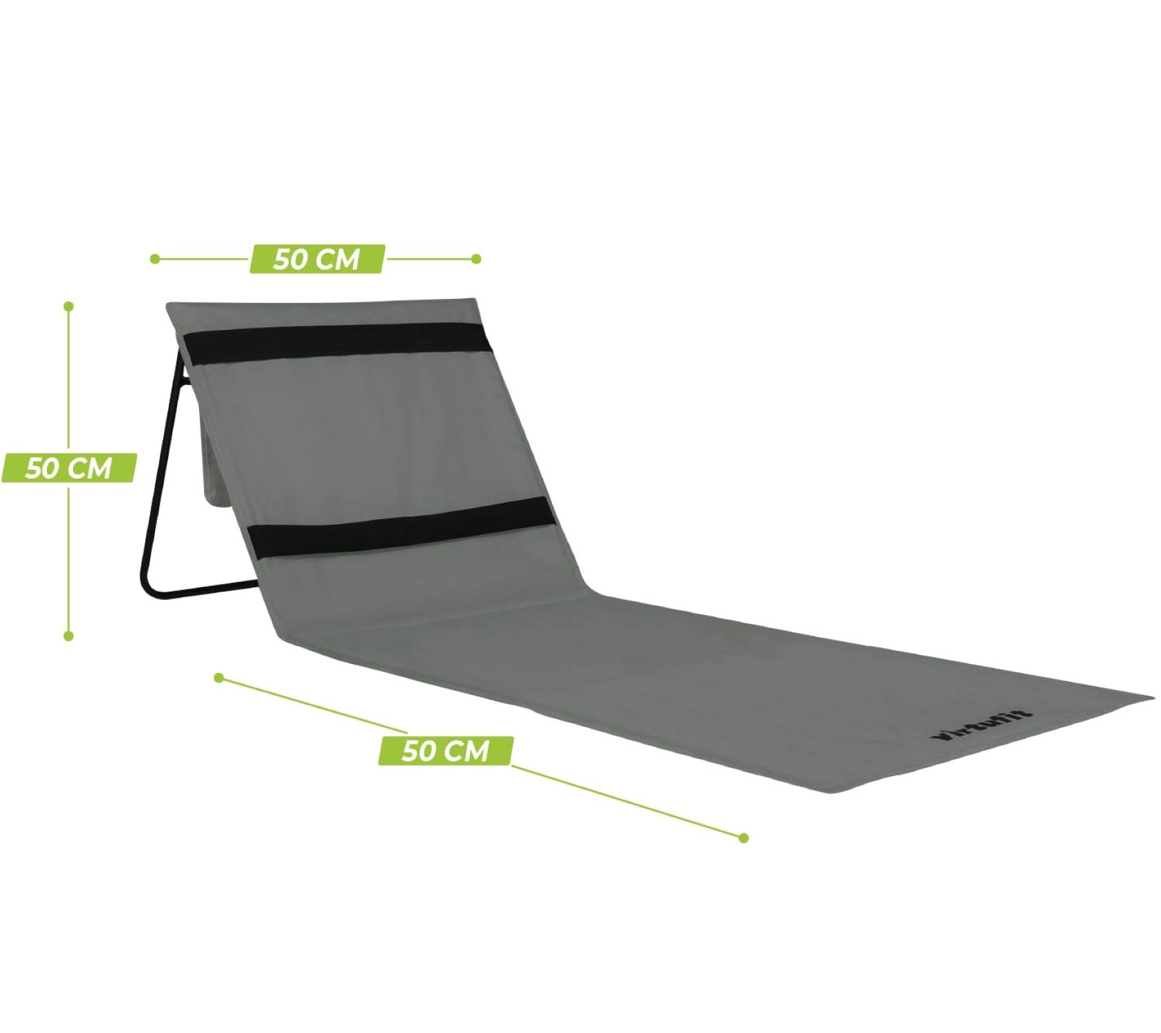 VirtuFit Strandmat - Grijs - Set van 2