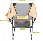 VirtuFit Camping Stoel Compact - Opvouwbaar - Beige - Set van 2