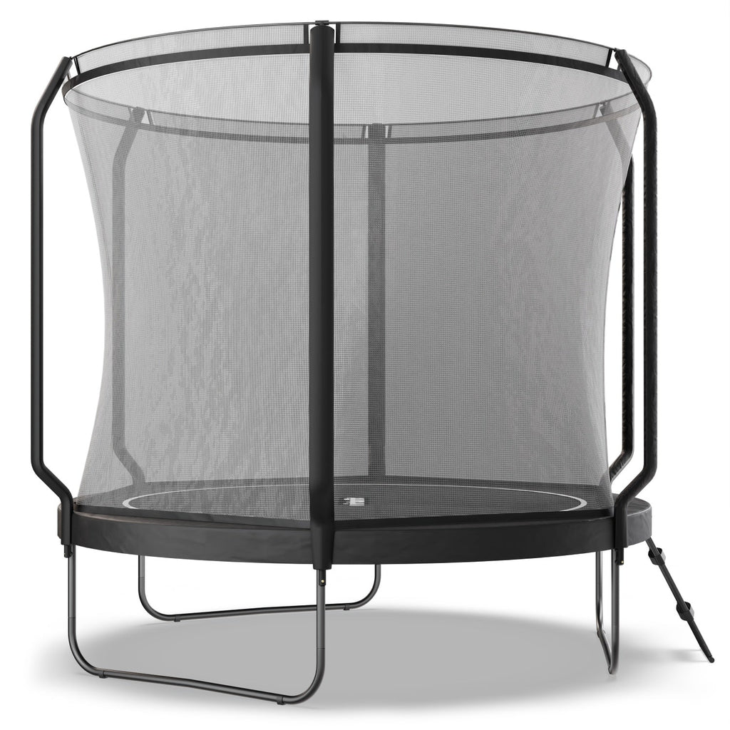 VirtuFit Premium Trampoline met Veiligheidsnet - Zwart - 251 cm - Tweedekans