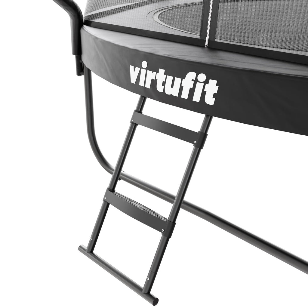 VirtuFit Premium Trampoline met Veiligheidsnet - Zwart - 251 cm - Tweedekans