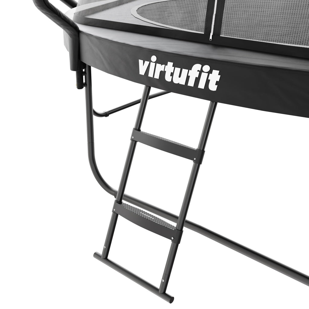 VirtuFit Premium Trampoline met Veiligheidsnet - Zwart - 366 cm - Tweedekans