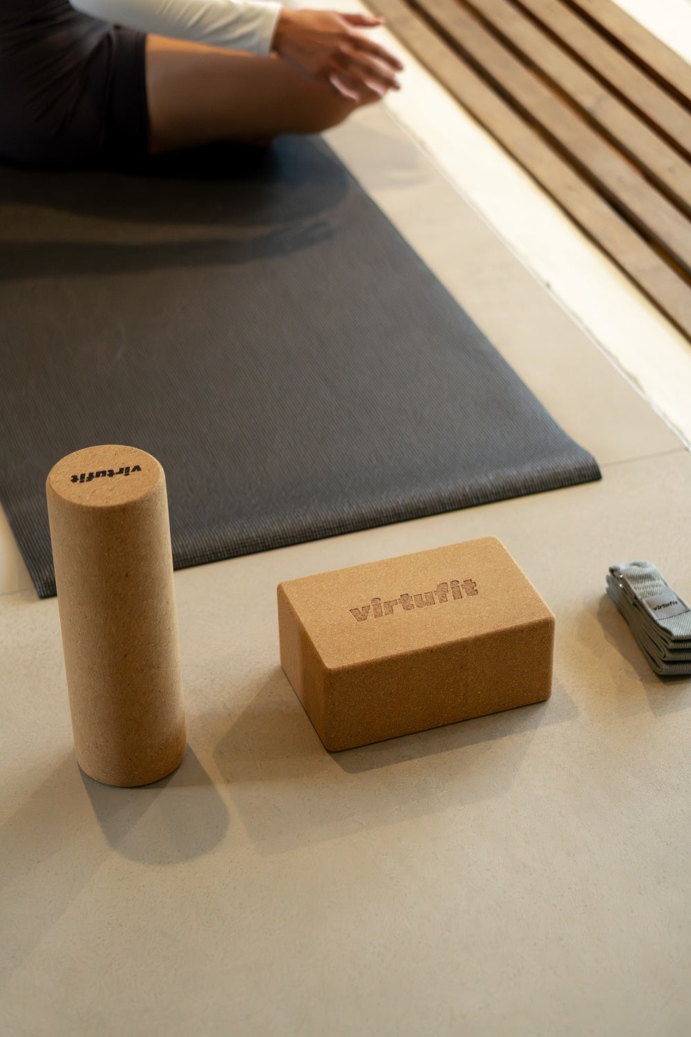 VirtuFit Premium Kurk Yoga Blok - Ecologisch - Tweedekans