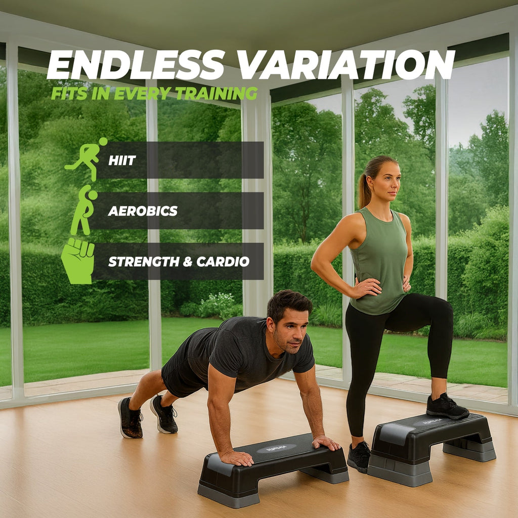 VirtuFit Verstelbare Aerobic Fitness Step/Stepper - Tweedekans