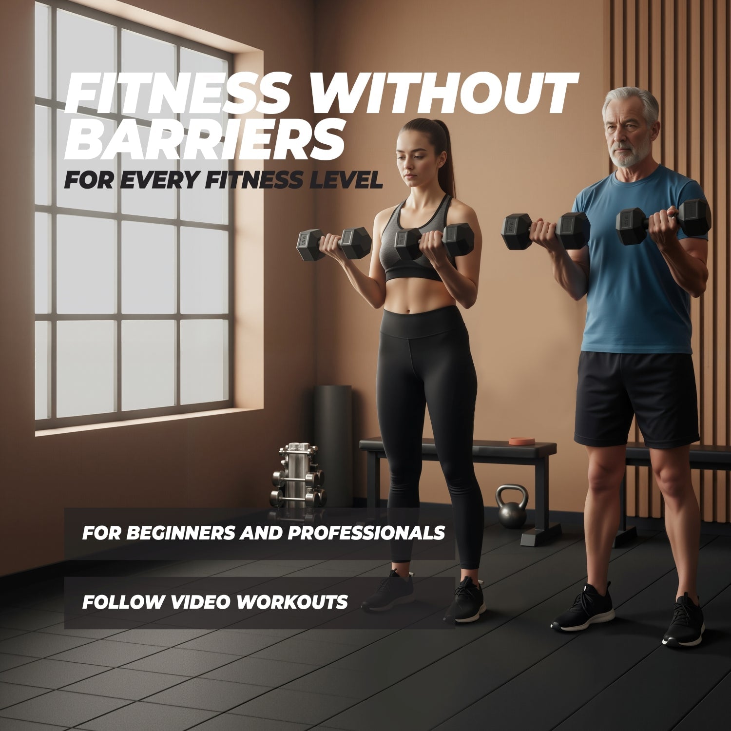 VirtuFit Hexa Dumbbell Pro - 6 kg - Per Stuk - Tweedekans