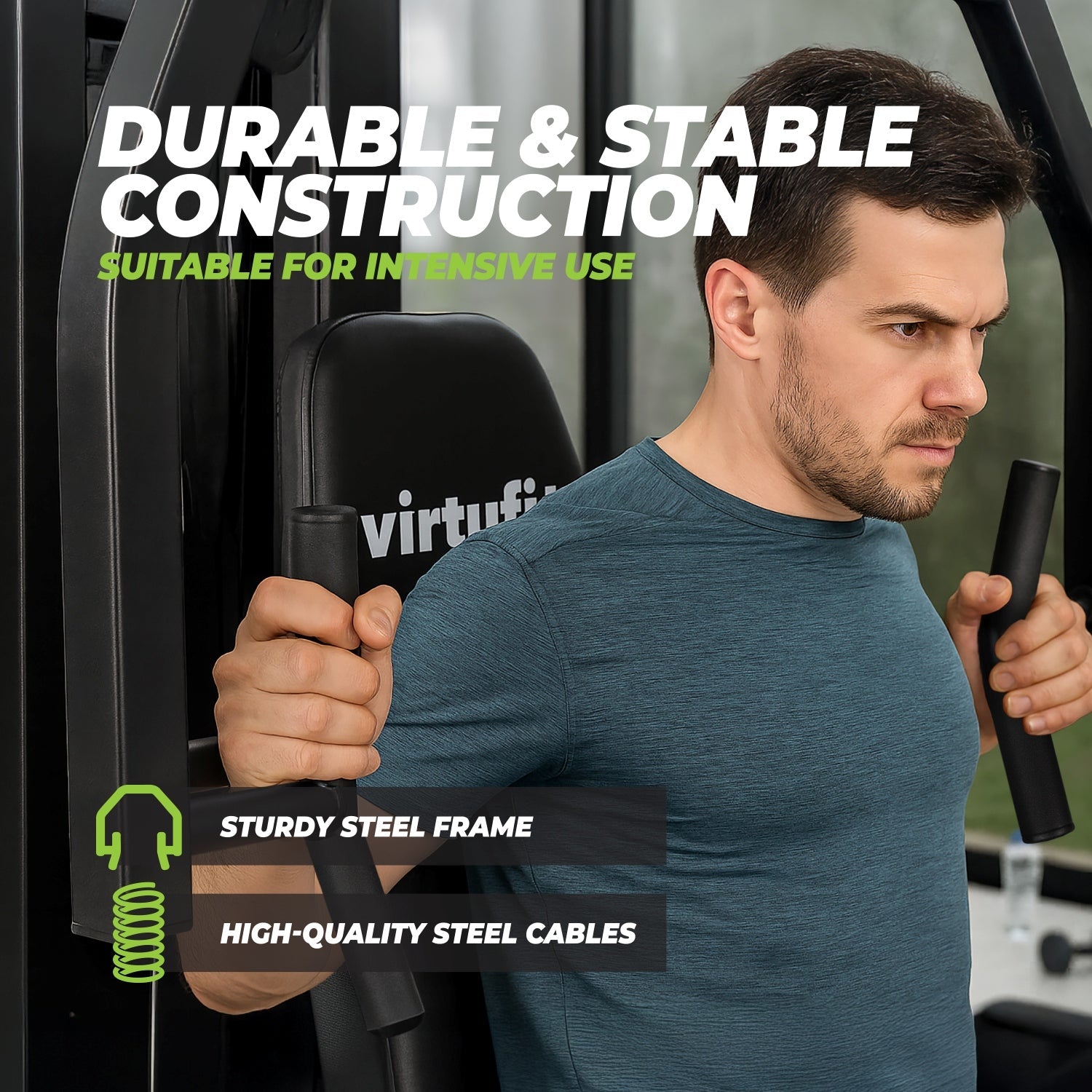 VirtuFit Krachtstation Homegym KH350 met Leg Press - Tweedekans