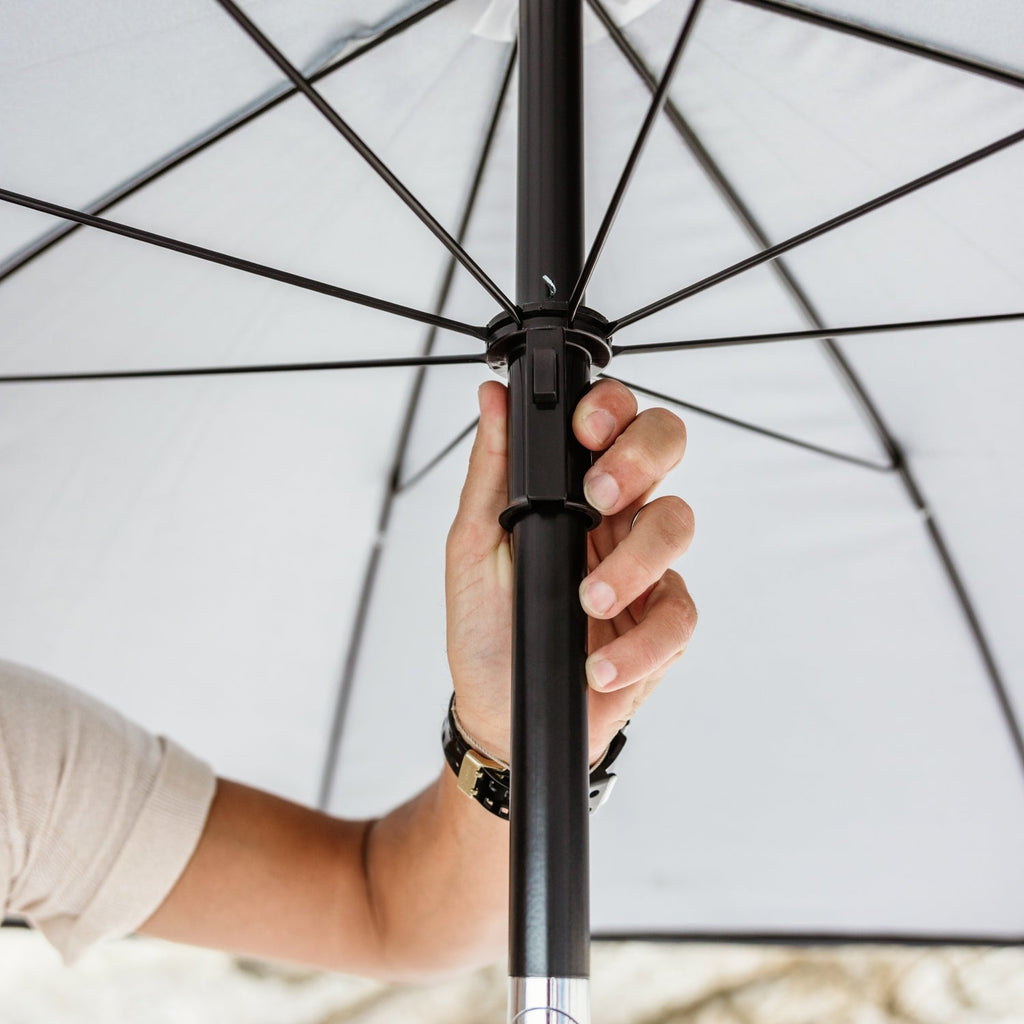 VirtuFit Strandparasol - Windscherm - Strandtent - 160 cm - Zwart - Tweedekans