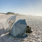 VirtuFit Strandparasol Premium - Windscherm - Strandtent - 200 cm - Zwart - Tweedekans