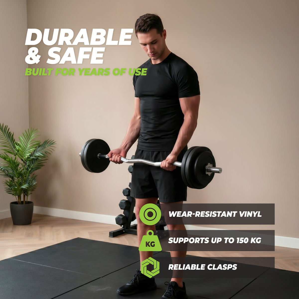 VirtuFit Vinyl EZ-Curl Set - Halterset - 20 kg - Tweedekans