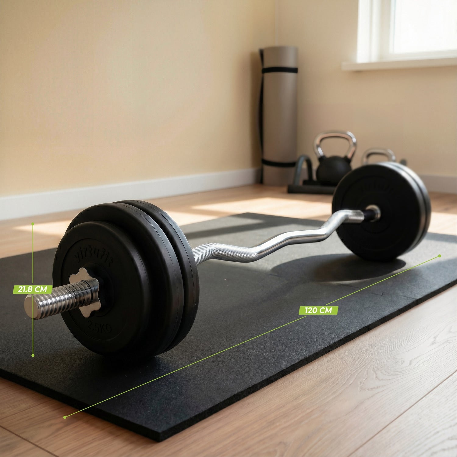 VirtuFit Vinyl EZ-Curl Set - Halterset - 20 kg - Tweedekans