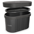 VirtuFit IJsbad Ovaal - Antraciet - 500 Liter - Inclusief accessoires - Tweedekans
