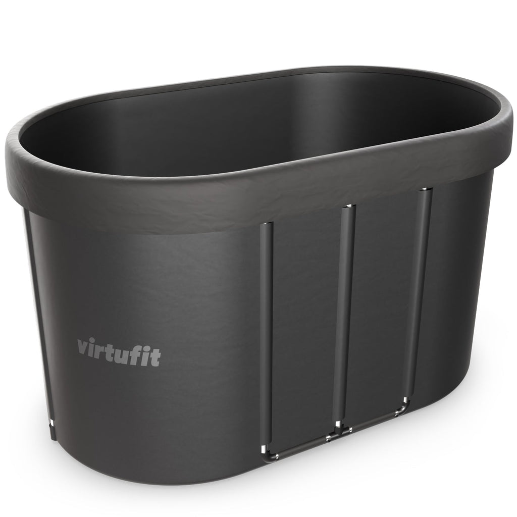 VirtuFit IJsbad Ovaal - Antraciet - 500 Liter - Inclusief accessoires - Tweedekans