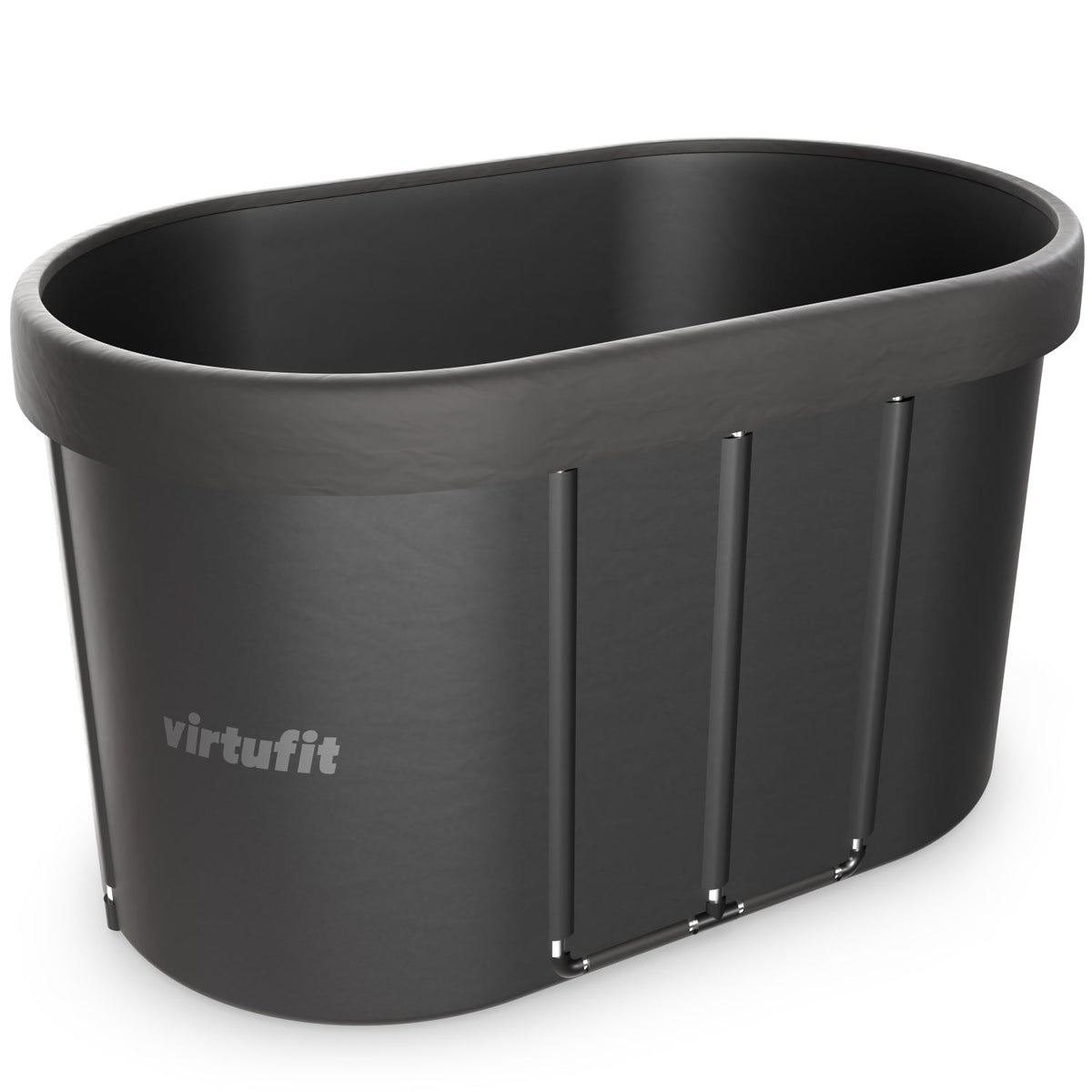 VirtuFit IJsbad Ovaal - Antraciet - 500 Liter - Inclusief accessoires - Tweedekans