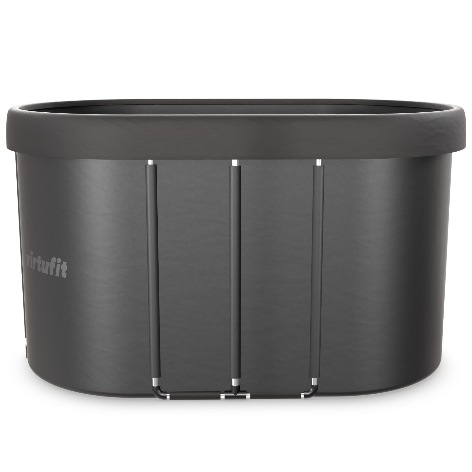 VirtuFit IJsbad Ovaal - Antraciet - 500 Liter - Inclusief accessoires - Tweedekans
