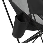 VirtuFit Camping Stoel Compact - Opvouwbaar - Zwart - Set van 2