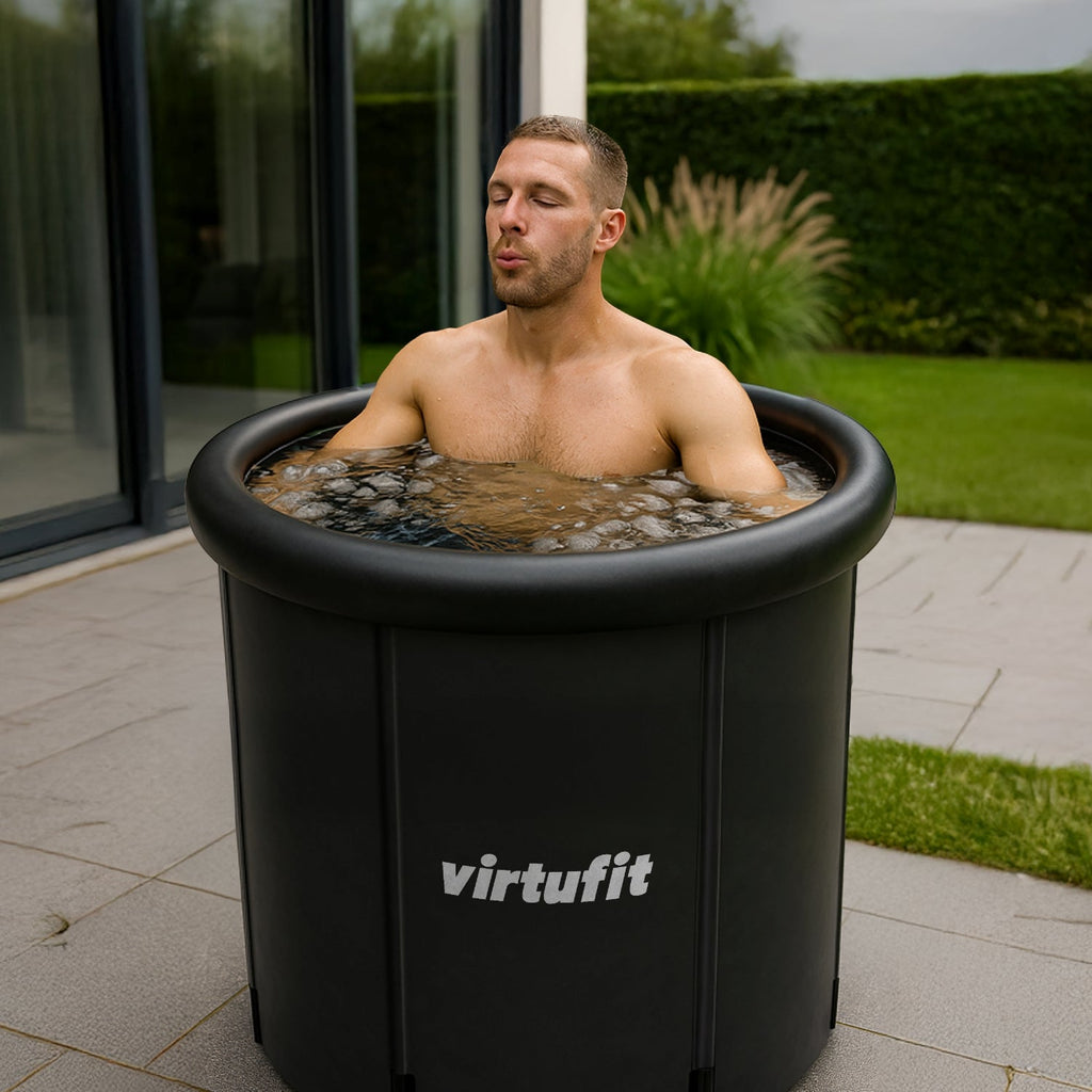 VirtuFit IJsbad XXL - 375 Liter - Antraciet - Inclusief accessoires - Tweedekans