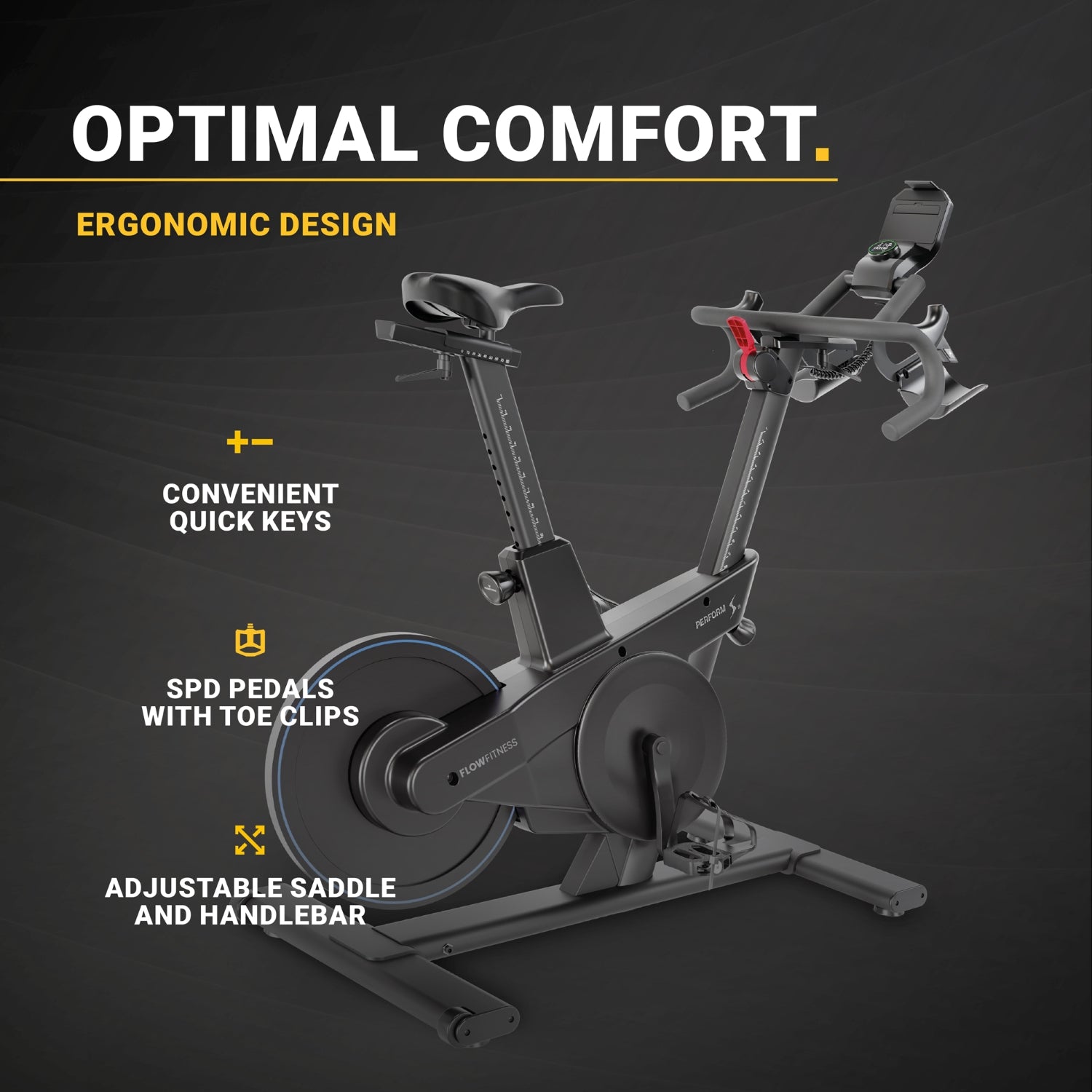 Flow Fitness Perform S2i - Semi-Professionele Indoor Cycle - Tweedekans